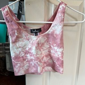 Lulus “To the Core Mauve Tie-Dye Low Impact Sports Bra